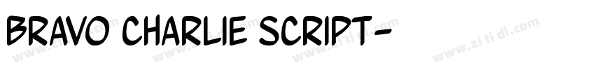Bravo Charlie Script字体转换